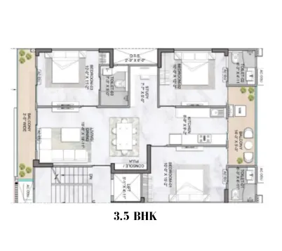 3.5 BHK