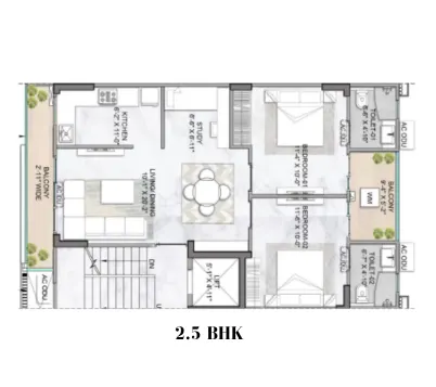 2.5 BHK